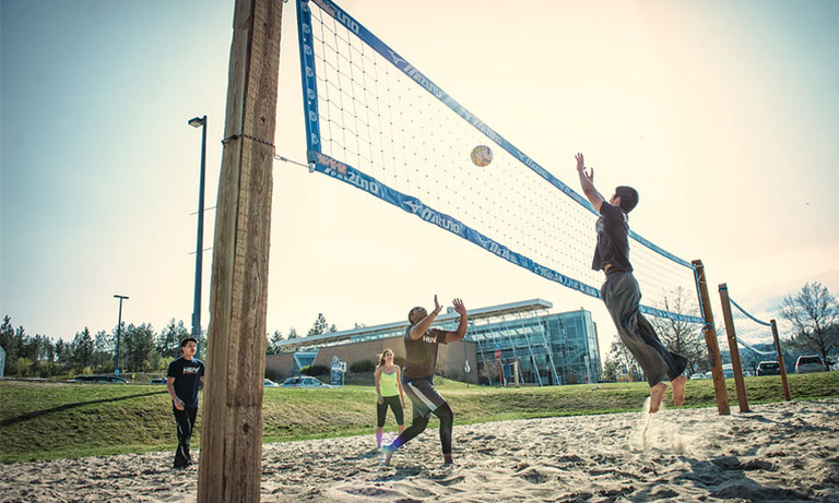 Volleyball on campus