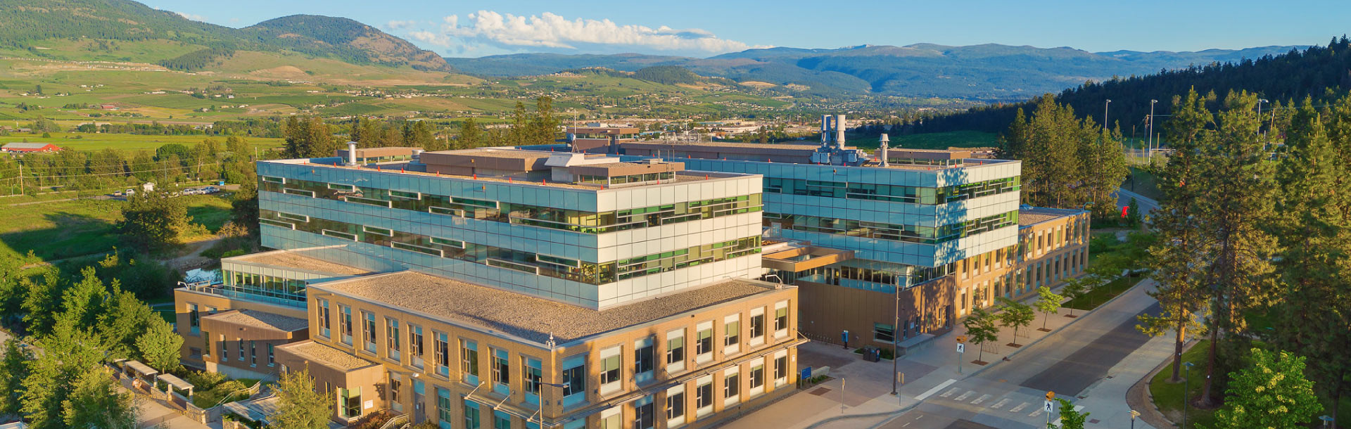 aerial view of UBCO campus