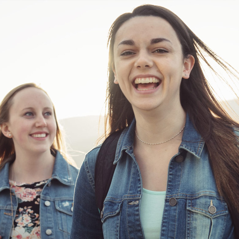 Students smiling