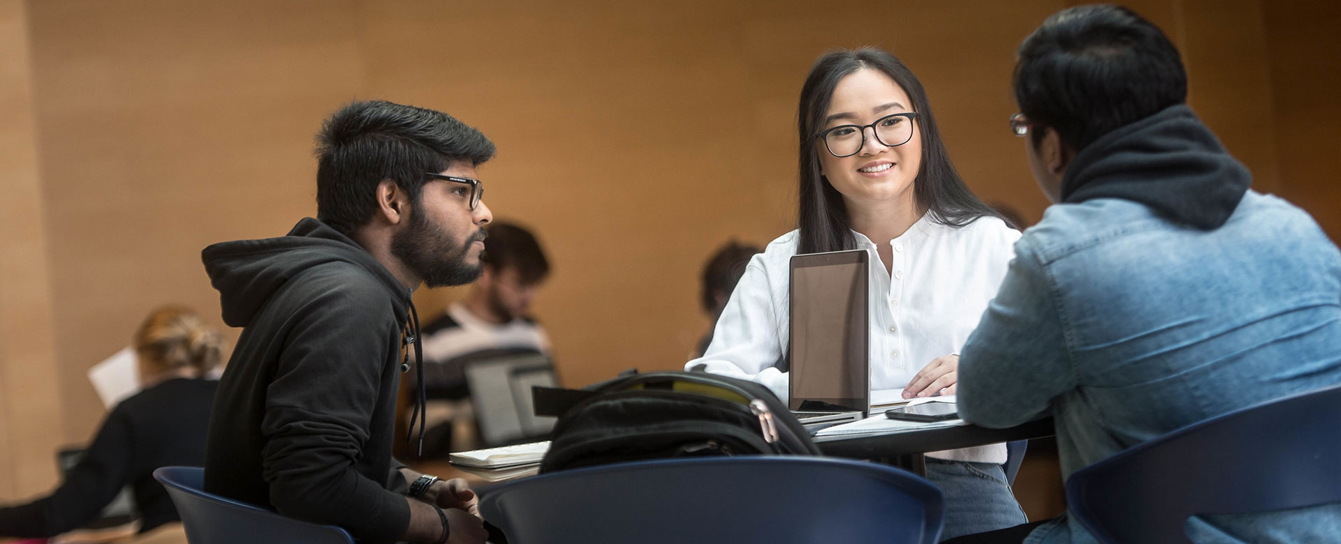 Students talking